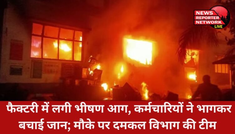 सिडकुल थाना क्षेत्र में फैक्टरी में लगी भीषण आग, 20 से ज्यादा कर्मचारियों ने भागकर अपनी जान बचाई; अग्निशमन विभाग की 7 से ज्यादा गाडियां मौके पर