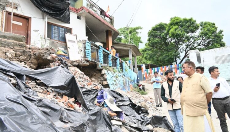 Monitoring of rain damage in Dehradun, review by Cabinet Minister Ganesh Joshi.