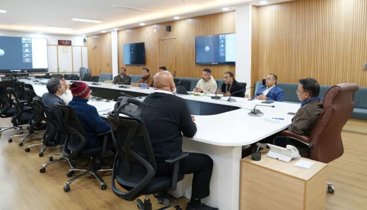 Chief Secretary R.K. Sudhanshu's meeting on preparations for the 38th National Games, instructions for security and publicity