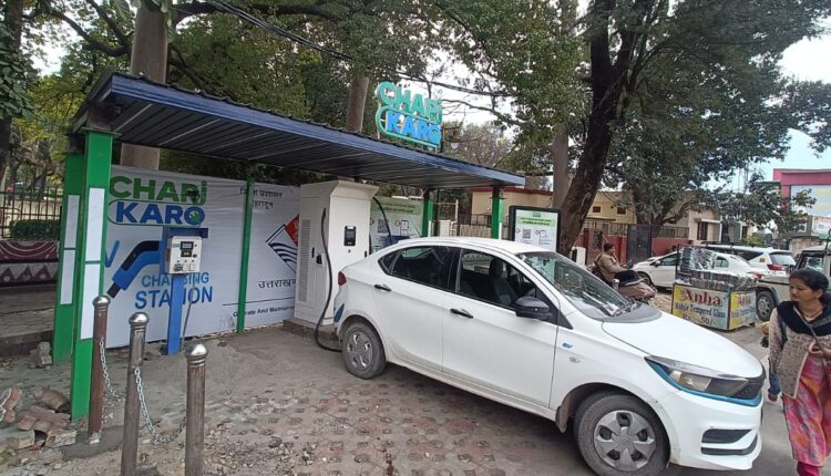 Three EV charging stations are being prepared in Raipur Chowk, Sahastradhara Helipad and ITpark Chowk.
