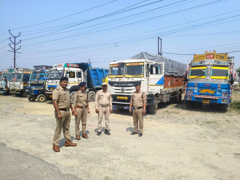 On the instructions of SSP Dehradun, major action was taken against illegal mining and overloading