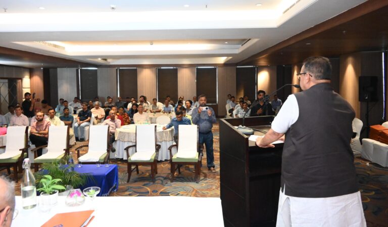 Agriculture and Rural Development Minister Ganesh Joshi addressed the Standard Dialogue program organized by the Bureau of Indian Standards Dehradun branch.