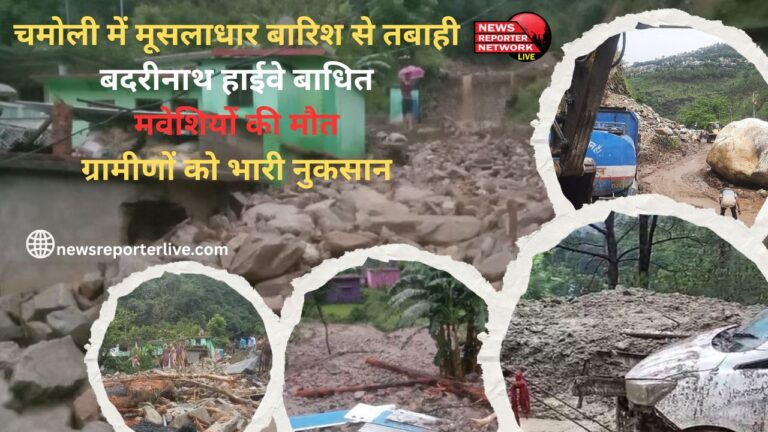 Devastation due to torrential rain in Chamoli Badrinath highway disrupted, cattle killed, villagers suffer heavy losses