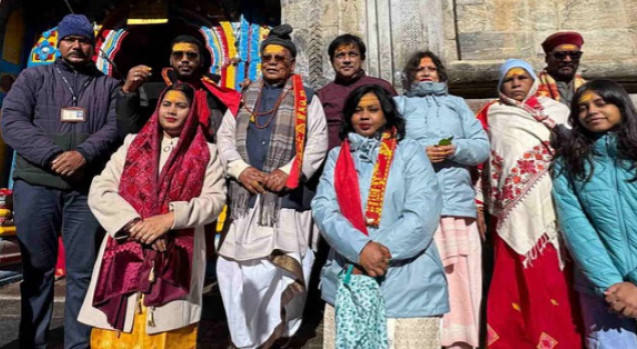 Union Minister Jitan Ram Manjhi visited Baba Kedarnath with his family, said- I am overwhelmed by the darshan