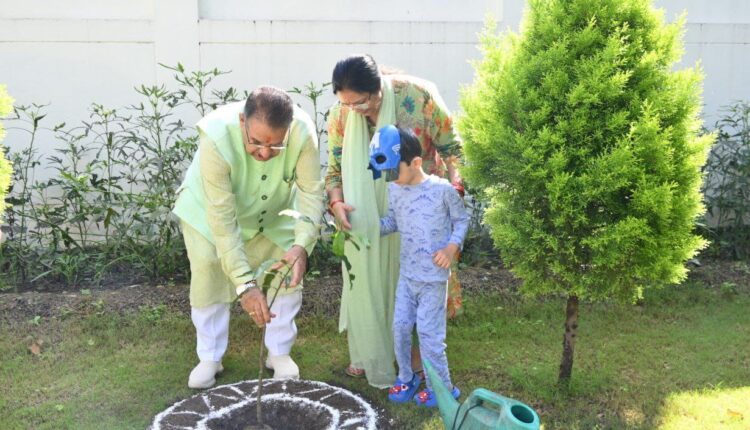 Minister Ganesh Joshi planted a fruit tree on Harela festival, gave the message of greenery and prosperity