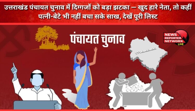 Big blow to bigwigs in Uttarakhand Panchayat elections - some leaders themselves lost, while some even their wives and sons could not save their reputation, see the full list