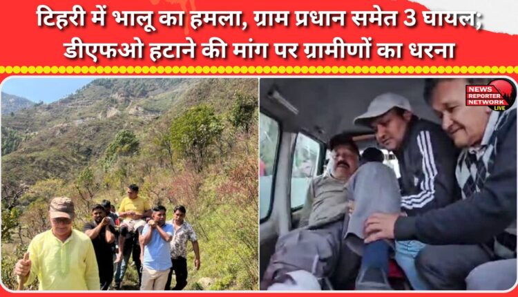 Bear attack in Tehri, 3 injured, including village head; villagers protest demanding removal of DFO