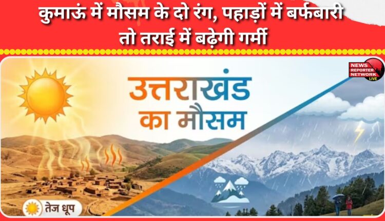 Two colors of weather in Kumaon, snowfall in the mountains and increasing heat in the Terai region