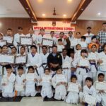 More than 100 players participated in the belt grading examination.