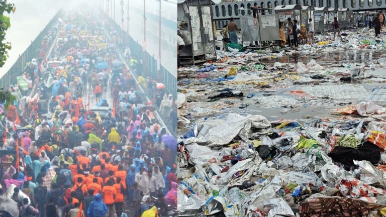 Kanwar Mela concludes; pilgrims leave behind 7,000 metric tonnes of garbage in Haridwar.
