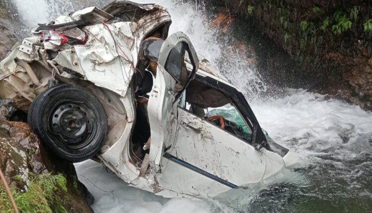 Army soldier dies after car plunges into gorge in Nandanagar