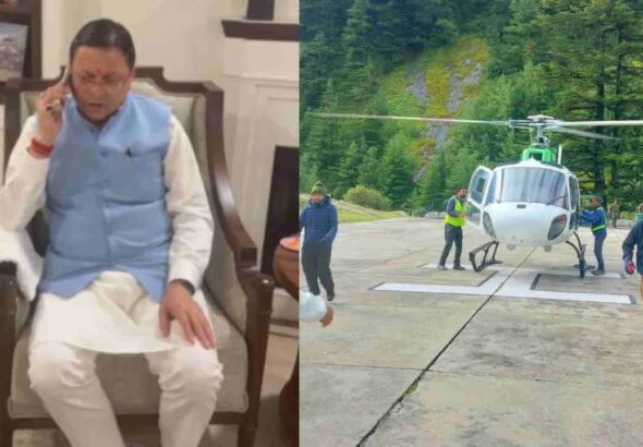 Rescue operation for trekkers and porters underway amidst snowfall in Uttarkashi; CM Dhami takes stock of the situation.