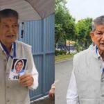 Harish Rawat arrived at the ED office carrying a photograph of his mother, stating, "I have come here remembering my mother."