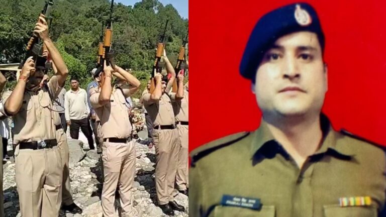 The mortal remains of the ITBP jawan arrived at his ancestral village wrapped in the tricolour; a massive crowd turned out to bid him a final farewell.