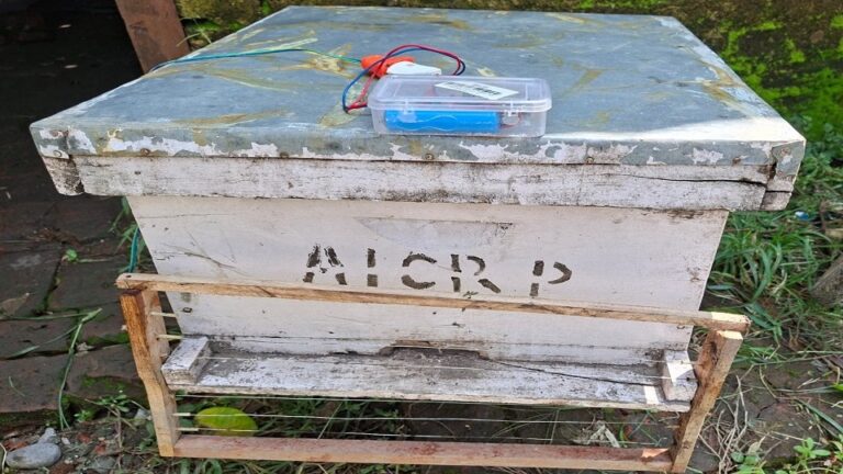 Pantnagar University has developed a 'wasp guard' to protect honeybees from wasps.