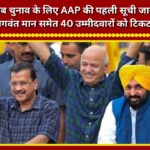 AAP releases first list for Punjab elections; 40 candidates, including Bhagwant Mann, get tickets