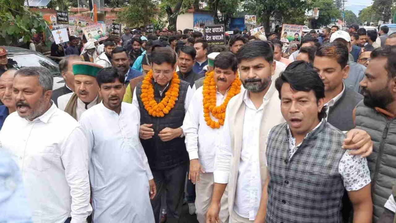 Congress's 'Nyay Yatra' (Justice March) in Doiwala; Pritam Singh demands justice for Ankita Bhandari.