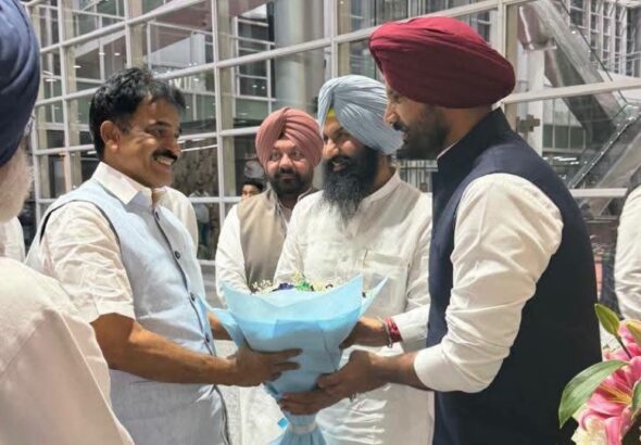 KC Venugopal arrives in Chandigarh ahead of Rahul Gandhi's Punjab visit; discussions to be held on preparations for the 2027 elections.