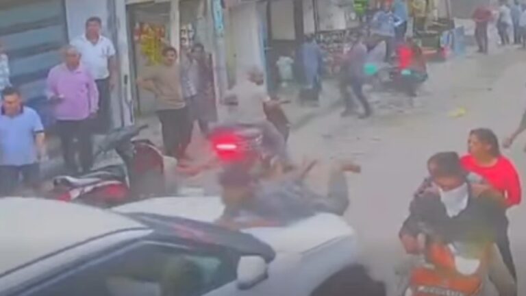 Uproar in Ludhiana following a collision between a car and an e-rickshaw; the car dragged a man—who had fallen onto its bonnet—for half a kilometer.
